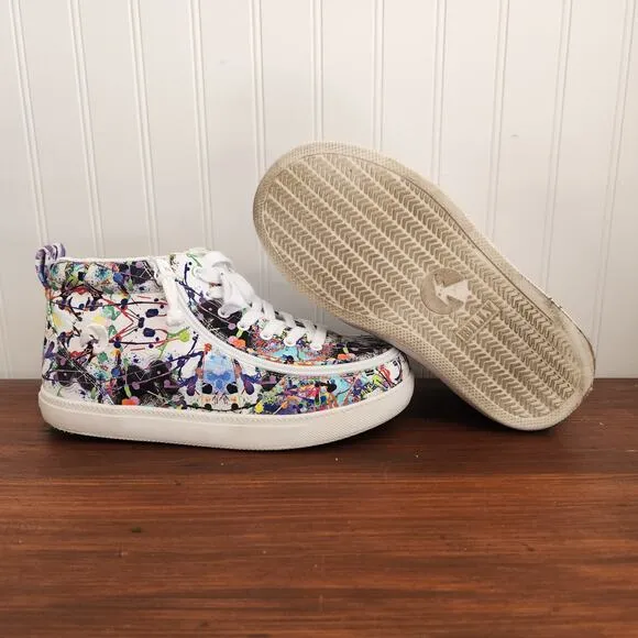Billy Size 6W Kids Lilia's Eye Candy Classic DJR II High Tops Easy Access Shoe