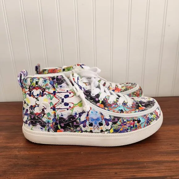 Billy Size 6W Kids Lilia's Eye Candy Classic DJR II High Tops Easy Access Shoe