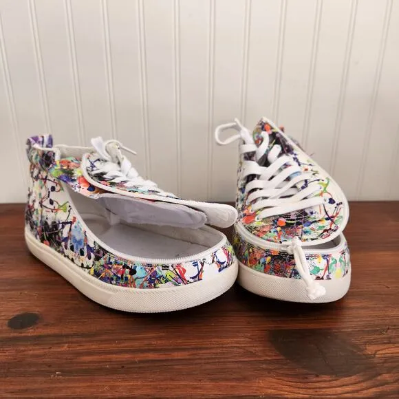 Billy Size 6W Kids Lilia's Eye Candy Classic DJR II High Tops Easy Access Shoe