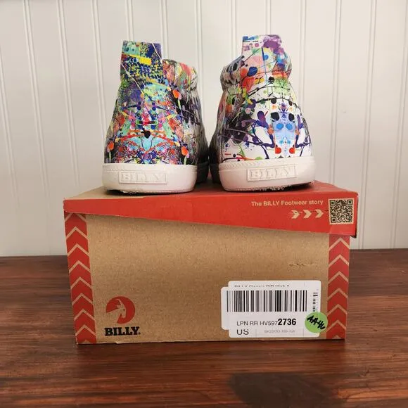 Billy Size 6W Kids Lilia's Eye Candy Classic DJR II High Tops Easy Access Shoe