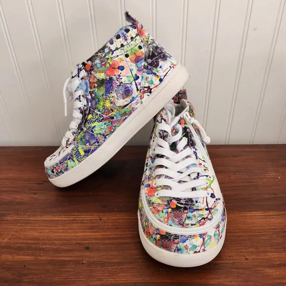 Billy Size 6W Kids Lilia's Eye Candy Classic DJR II High Tops Easy Access Shoe
