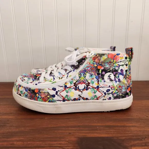 Billy Size 6W Kids Lilia's Eye Candy Classic DJR II High Tops Easy Access Shoe