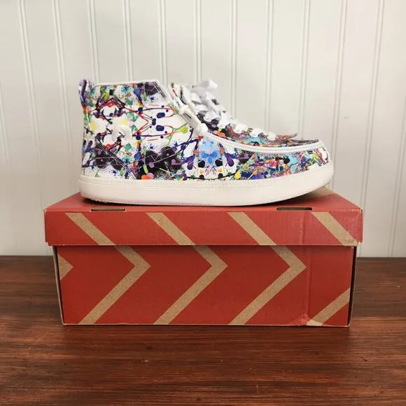 Billy Size 6W Kids Lilia's Eye Candy Classic DJR II High Tops Easy Access Shoe