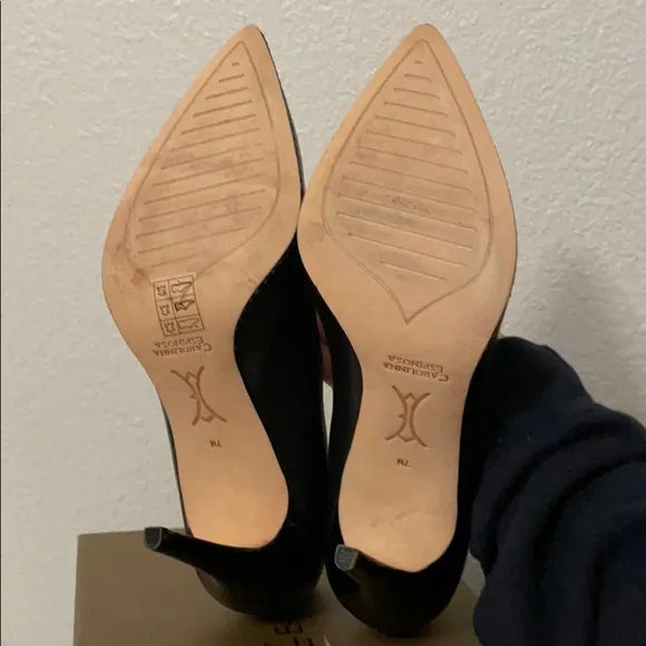 Black leather Carolinna Espinosa shoes