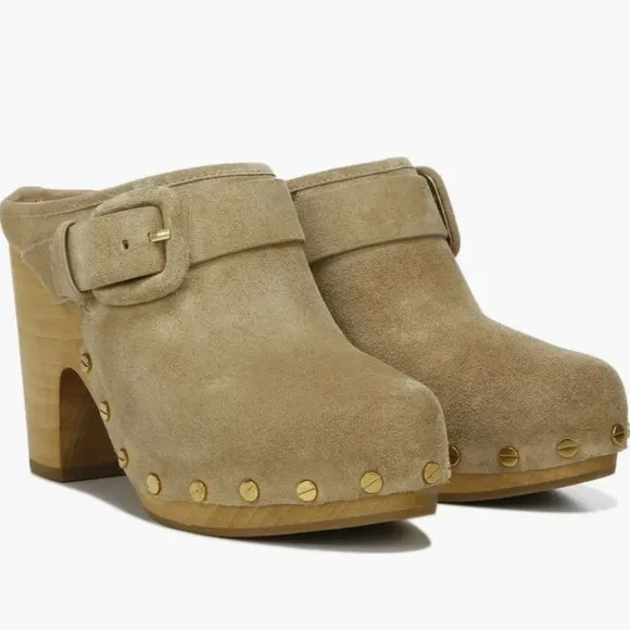 BNIB Veronica Beard Dacey Suede Clogs Womens size 8.5 $400