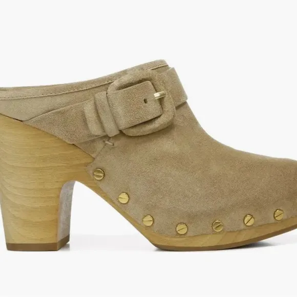 BNIB Veronica Beard Dacey Suede Clogs Womens size 8.5 $400