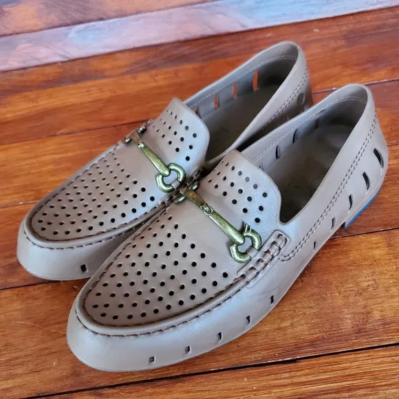 Boat Shoes Men 11 Brown Loafers Waterproof Slip On Floaters Outdoors Boating