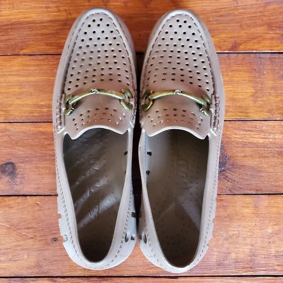 Boat Shoes Men 11 Brown Loafers Waterproof Slip On Floaters Outdoors Boating