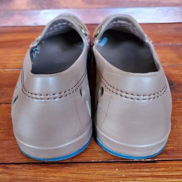Boat Shoes Men 11 Brown Loafers Waterproof Slip On Floaters Outdoors Boating