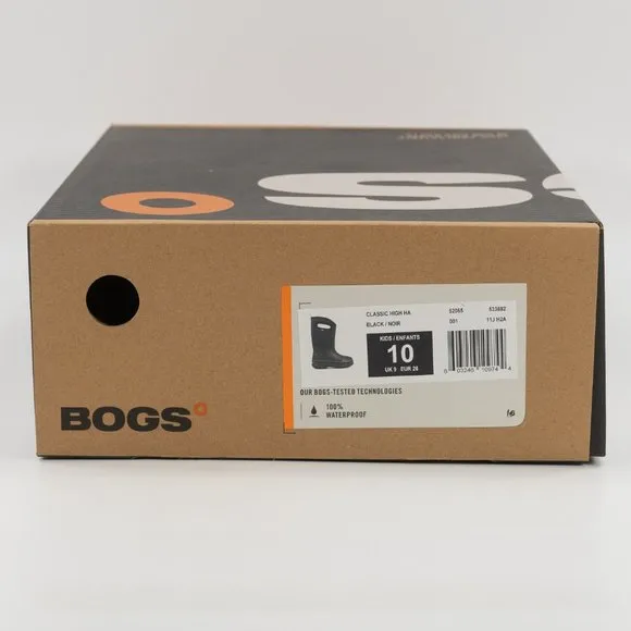Bogs Kids Neo Classic Hi Handles Rain Boots size 7 - 12