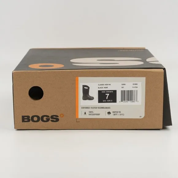 Bogs Kids Neo Classic Hi Handles Rain Boots size 7 - 12