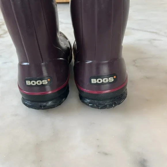 Bogs Women's Floral Purple Classic Pansies Waterproof Rain Snow Boots US7 EU38