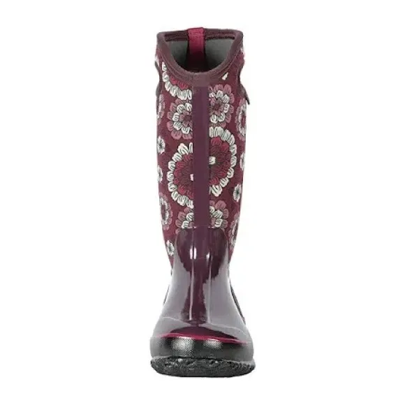 Bogs Women's Floral Purple Classic Pansies Waterproof Rain Snow Boots US7 EU38