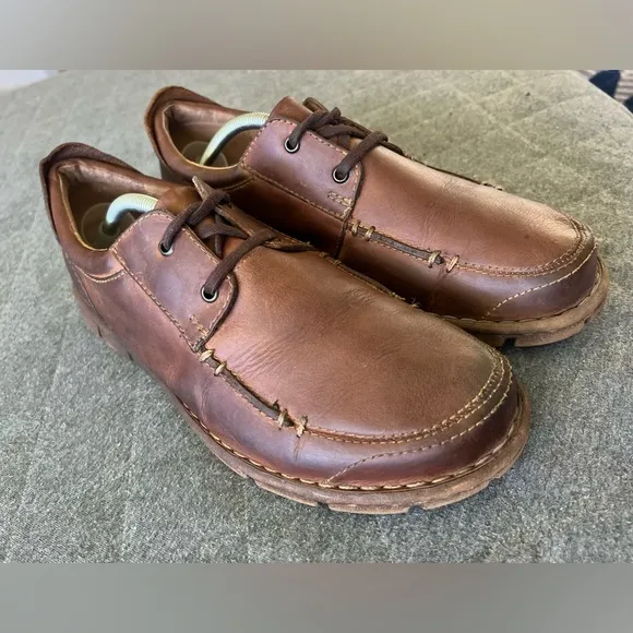 BORN Sz 11 Joel Brown Oiled Lace-up Rugged Leather Oxford Shoes Orig $115