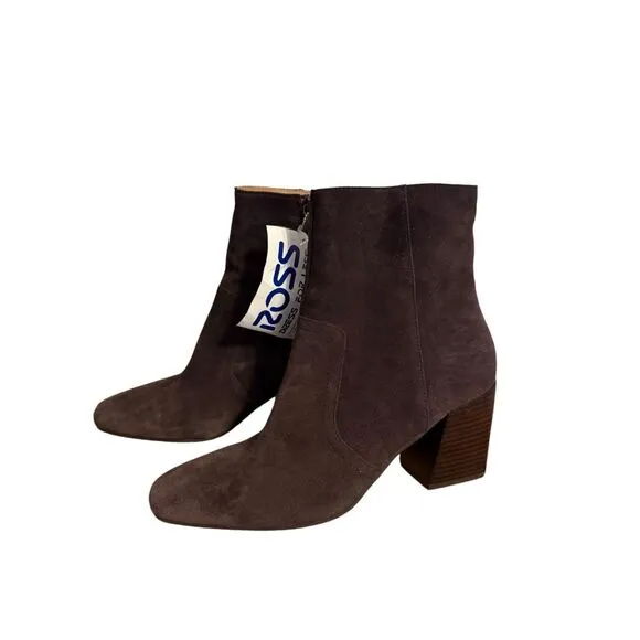 Brand New Blondo Waterproof Sadie Cow Suede Upper Brown Ankle Boots 10