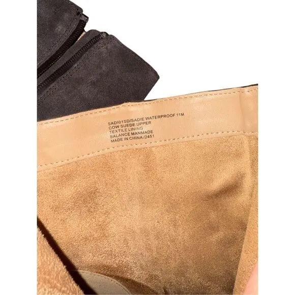 Brand New Blondo Waterproof Sadie Cow Suede Upper Brown Ankle Boots 10