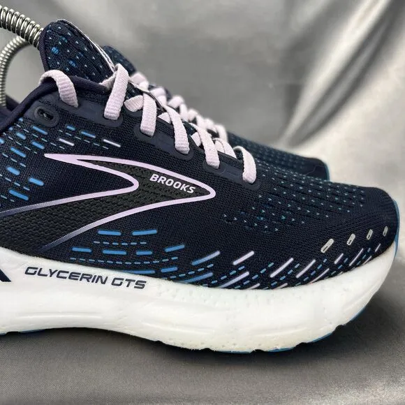 Brooks Glycerin 20 Running Shoes Women's 8 Sneakers 1203691B499 Blue Lilac Gym