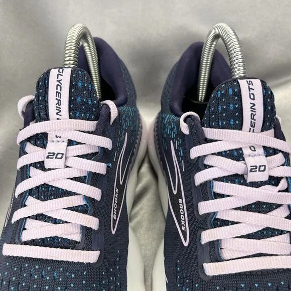 Brooks Glycerin 20 Running Shoes Women's 8 Sneakers 1203691B499 Blue Lilac Gym