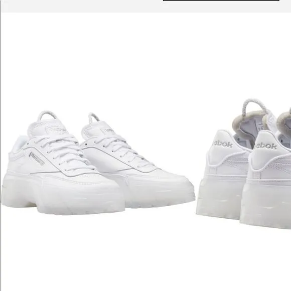 Cardi B X Reebok leather platform sneaker size 7 new