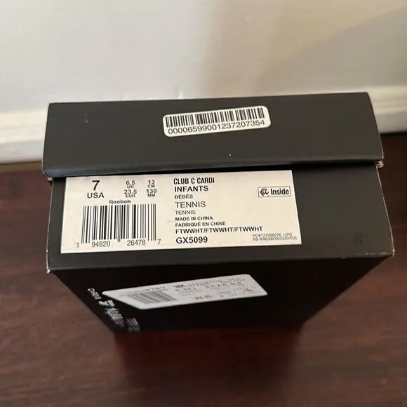 Cardi B X Reebok leather platform sneaker size 7 new