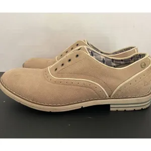 Caterpillar Men's‎ Casual Oxford Shoes Beige Suede Slip-On Comfort Loafers