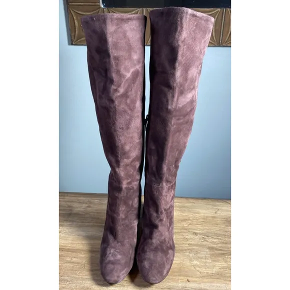 Charles David Womens Brilliant Brown Suede Boots Size 9 - Retail $299