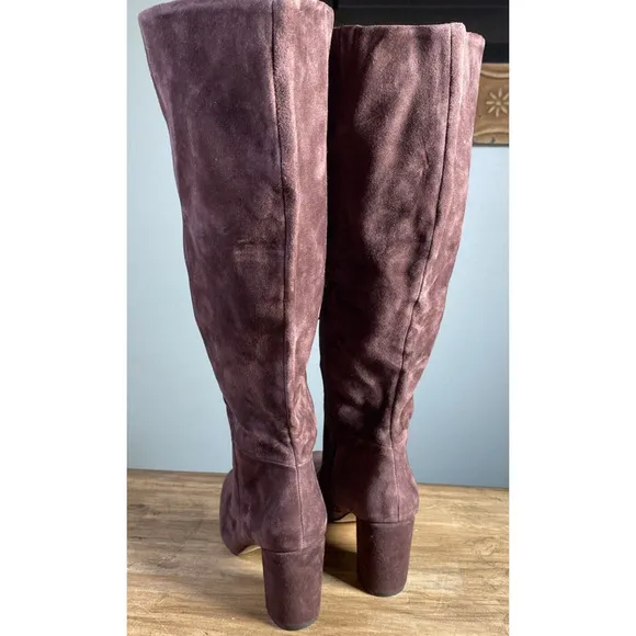 Charles David Womens Brilliant Brown Suede Boots Size 9 - Retail $299