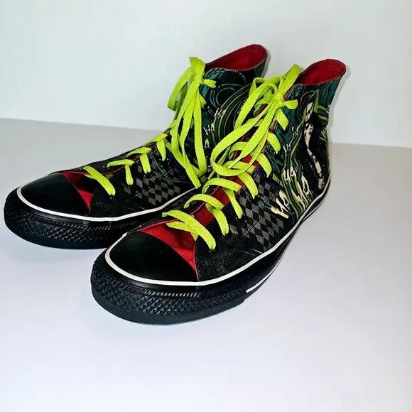Chuck Taylor Converse All Star DC Comics Heathens Joker In Squad We Trust Shoes