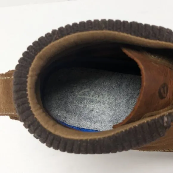Clarks Barnes Mid Moc Toe Boots, Brown Suede, Men's 11