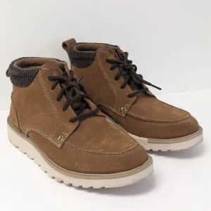 Clarks Barnes Mid Moc Toe Boots, Brown Suede, Men's 11