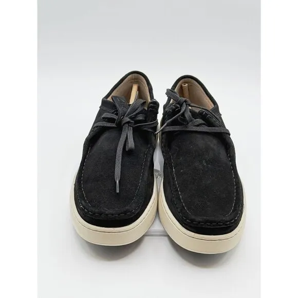 Clarks Court Lite Wally Black/White Suede Size 9.5 Mens New in Box‎