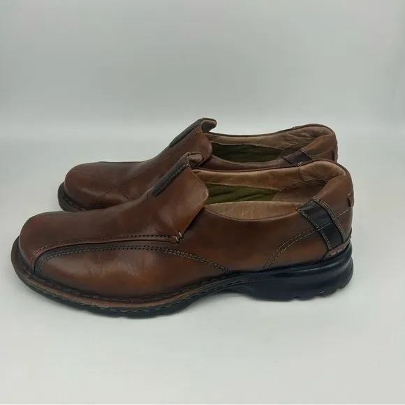 Clarks Gessler Step Loafers Slip on Leather Shoes