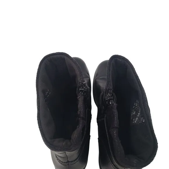 Clarks Riddle Avant Ankle Boots Booties Womens Size 7 Black Leather Moto Biker