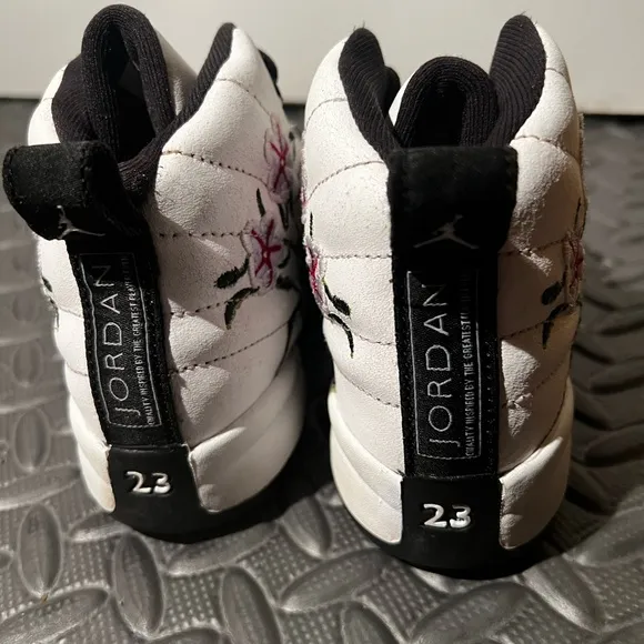 CLEAN Air Jordan 12 Retro Floral size 13c Toddler shoes