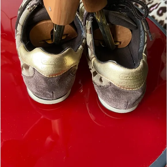 Coach Katlyn Signature leather fabric designer  shoes