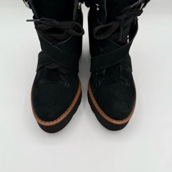 COACH KENNA CALF SUEDE AND SHEARLING BOOTS SZ 6B
