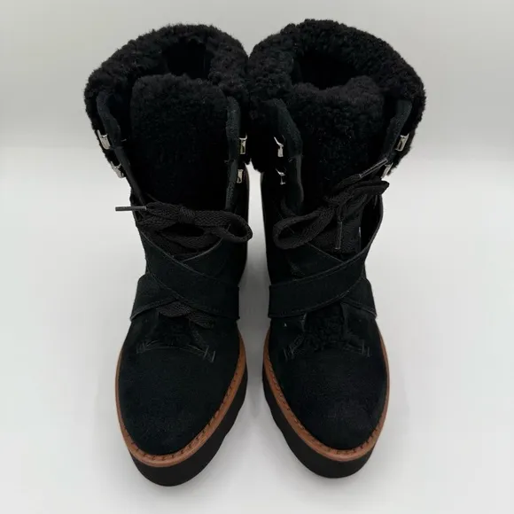 COACH KENNA CALF SUEDE AND SHEARLING BOOTS SZ 6B