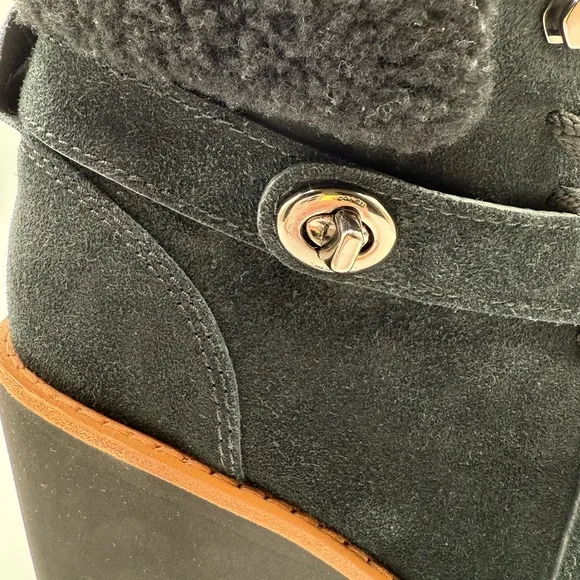 COACH KENNA CALF SUEDE AND SHEARLING BOOTS SZ 6B