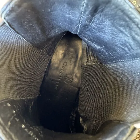 Cole Haan Chelsea Boot Womens Size 7.5 B Black Classic Made In‎ Brazil #D15558