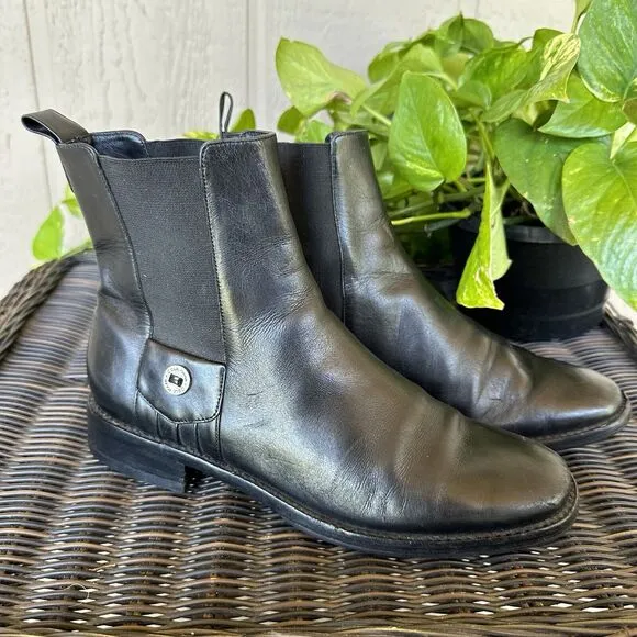 Cole Haan Chelsea Boot Womens Size 7.5 B Black Classic Made In‎ Brazil #D15558