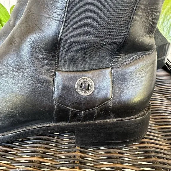 Cole Haan Chelsea Boot Womens Size 7.5 B Black Classic Made In‎ Brazil #D15558