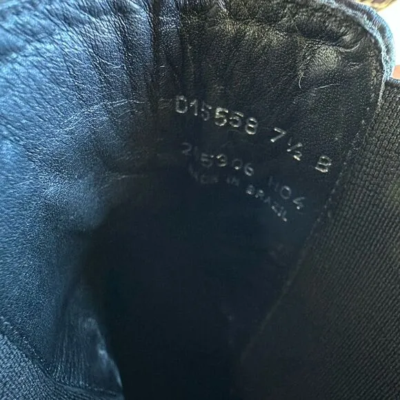 Cole Haan Chelsea Boot Womens Size 7.5 B Black Classic Made In‎ Brazil #D15558