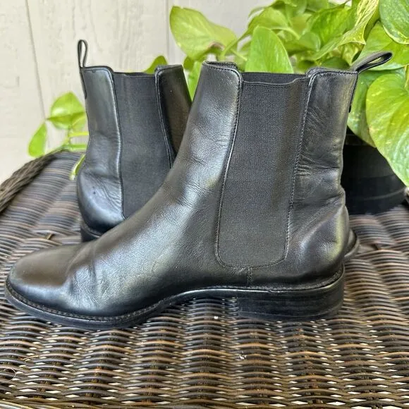Cole Haan Chelsea Boot Womens Size 7.5 B Black Classic Made In‎ Brazil #D15558