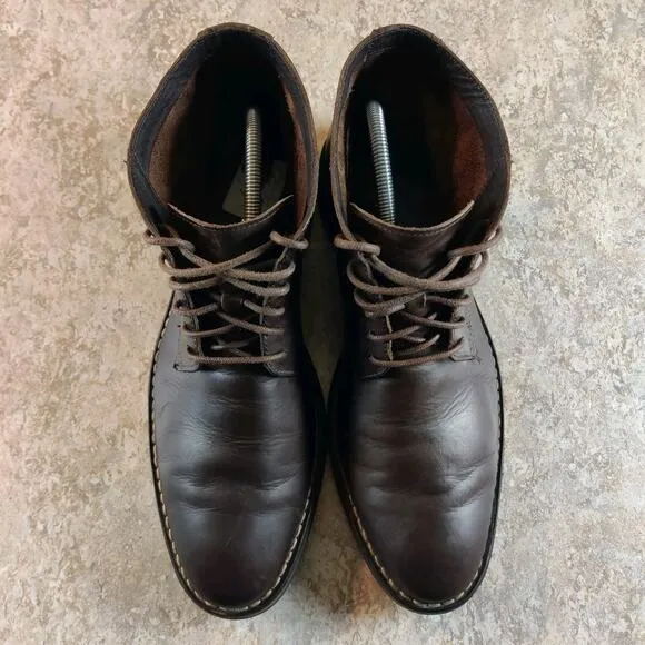 Cole Haan Chukka Boots Mens 10.5 M Brown Leather Lace Up Classic Barely Worn