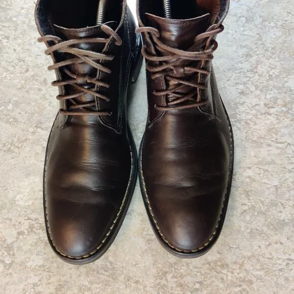Cole Haan Chukka Boots Mens 10.5 M Brown Leather Lace Up Classic Barely Worn