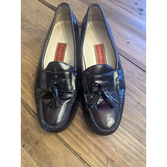 Cole Haan City Tassel Loafers Men’s Size 10.5 Mahogany Burgundy Shoes Office