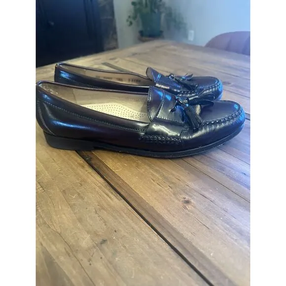 Cole Haan City Tassel Loafers Men’s Size 10.5 Mahogany Burgundy Shoes Office