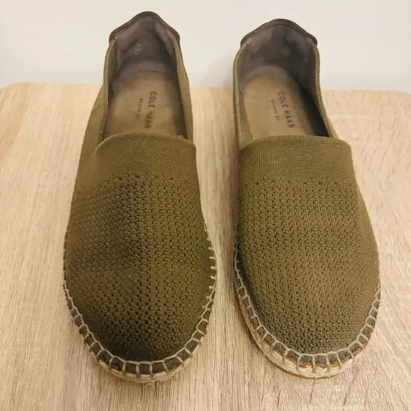 Cole Haan Cloudfeel Stitchlite Espadrilles  Green Khaki Shoes