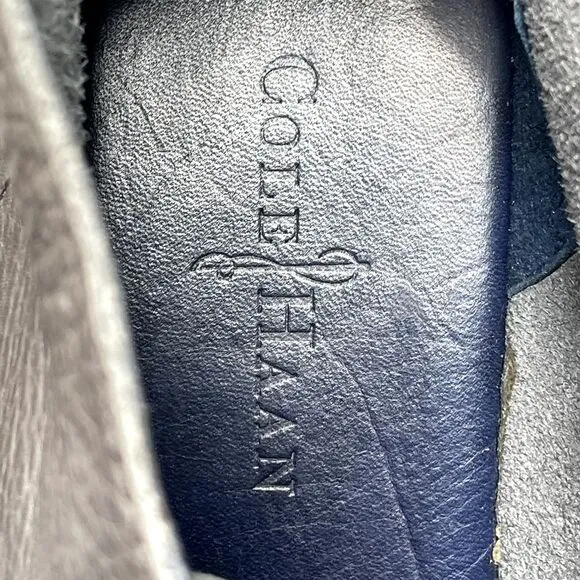 Cole‎ Haan Gleen Chukka Boots Mens 11.5 Grey Leather Lace Up Preppy Classic Boot