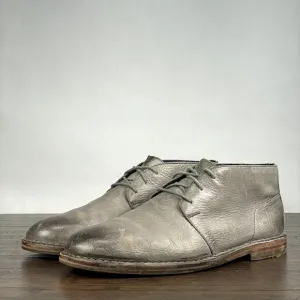 Cole‎ Haan Gleen Chukka Boots Mens 11.5 Grey Leather Lace Up Preppy Classic Boot